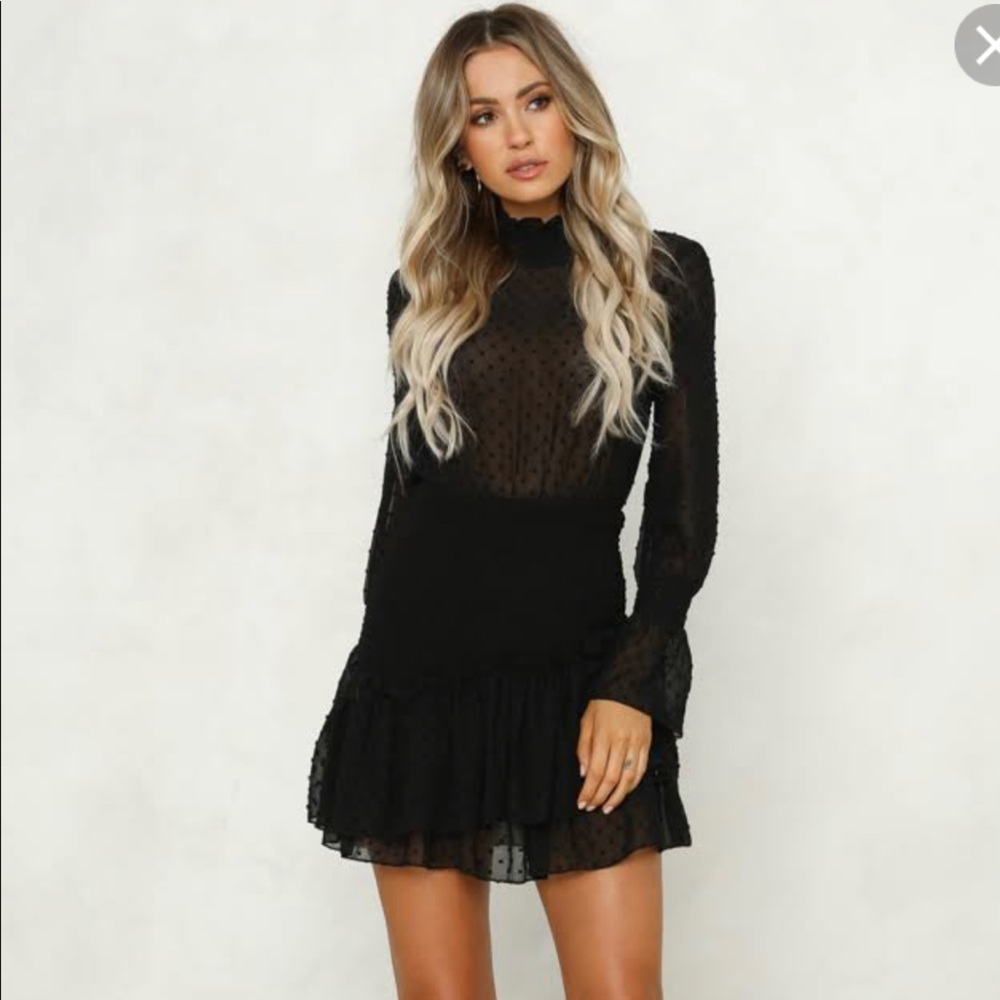 Hello Molly Black Mini dress